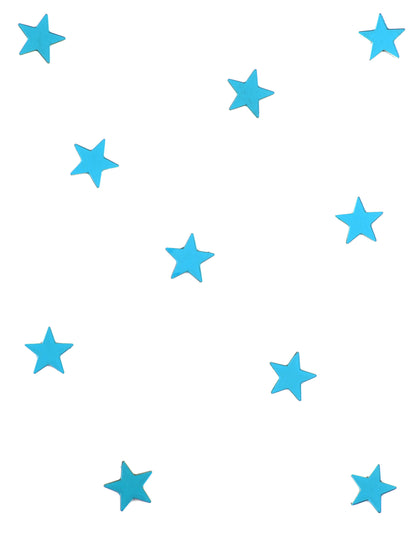 10 Mini Turquoise Star Oglinzi 3 x 3 cm