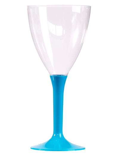 Verre à vin pour fête avec pied turquoise