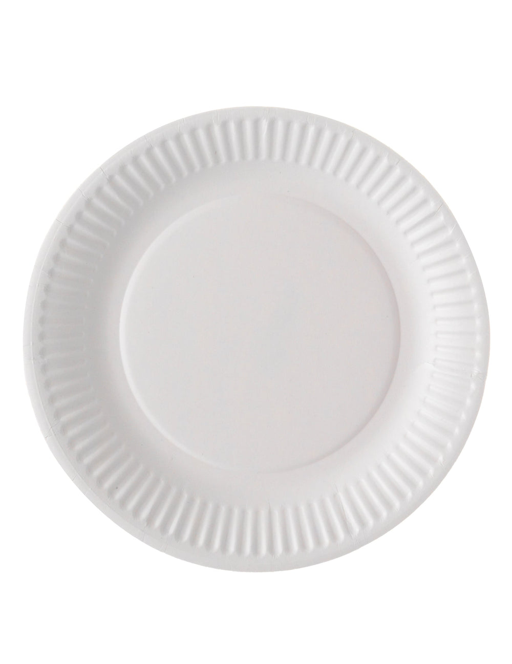 Assiettes en carton compostables pour fête blanches