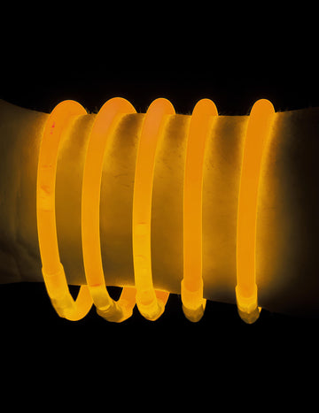 100 bracelets phosphorescent oranges