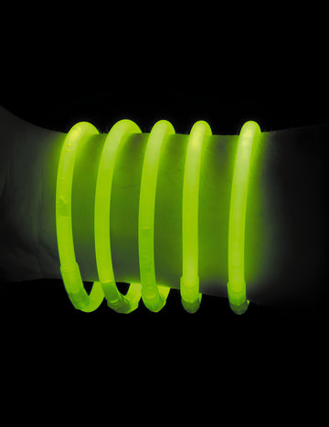 100 bracelets phosphorescent verts