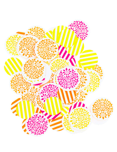 100 confetti din hârtie Pink Limonade 2.5 cm