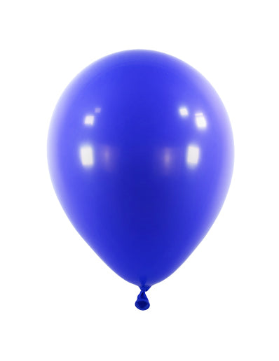 100 mini baloane din latex albastru închis 13 cm marin pentru arcă