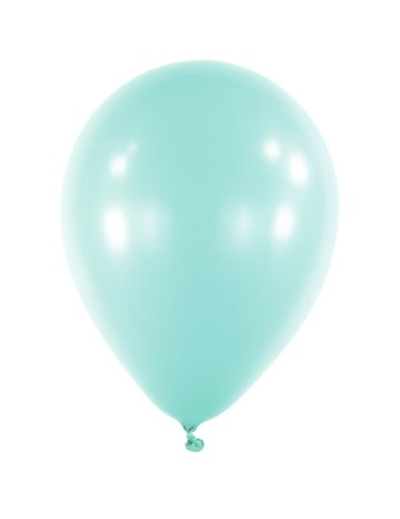 100 mini baloane din latex pastel mentă 13 cm pentru arc și cuburi