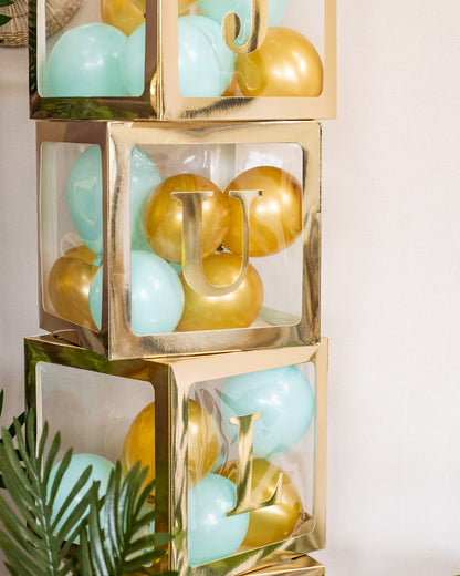 100 mini baloane din latex metalic auriu 13 cm pentru arcă