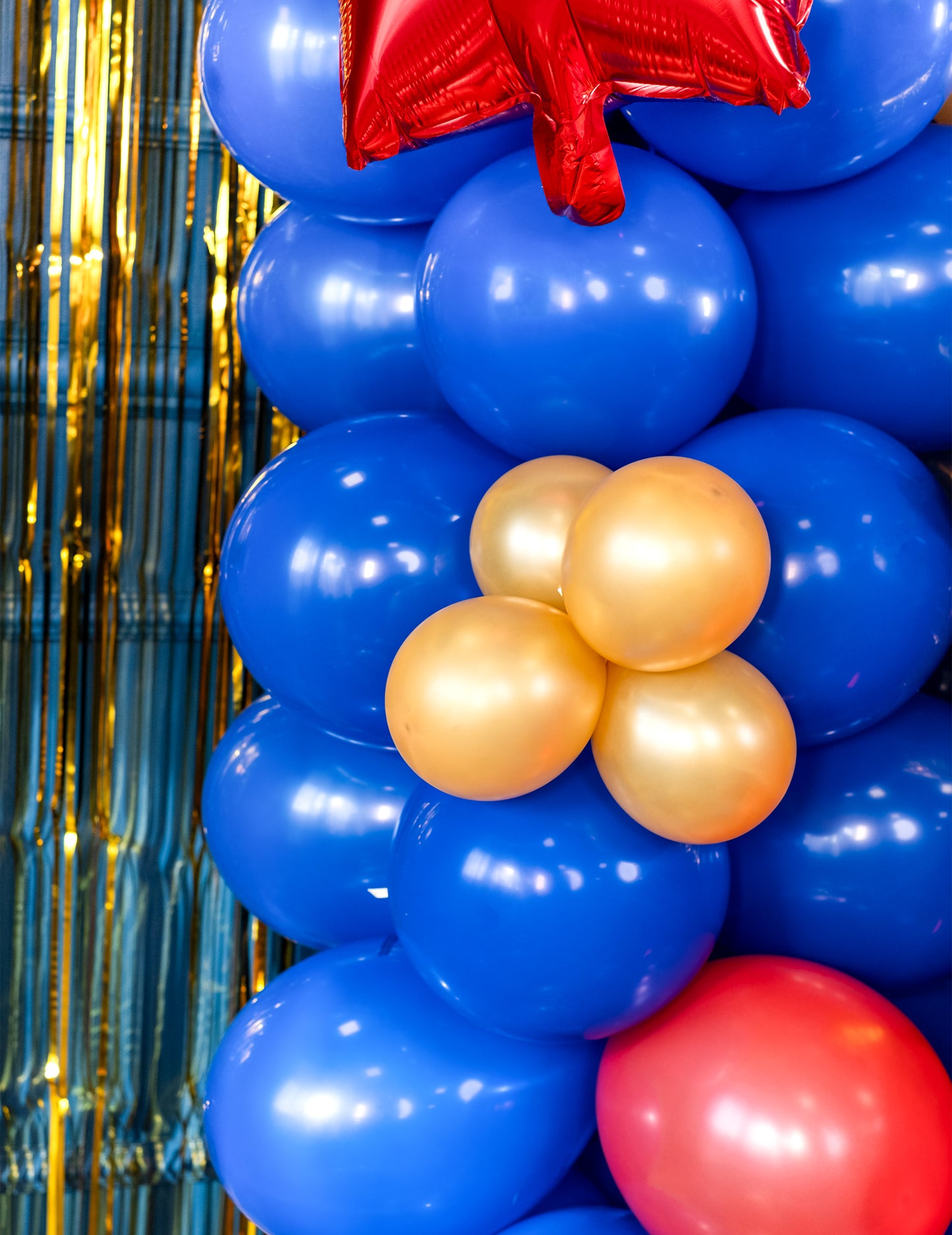 100 mini baloane din latex metalic auriu 13 cm pentru arcă