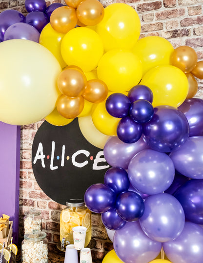 100 mini baloane din latex metalic auriu 13 cm pentru arcă