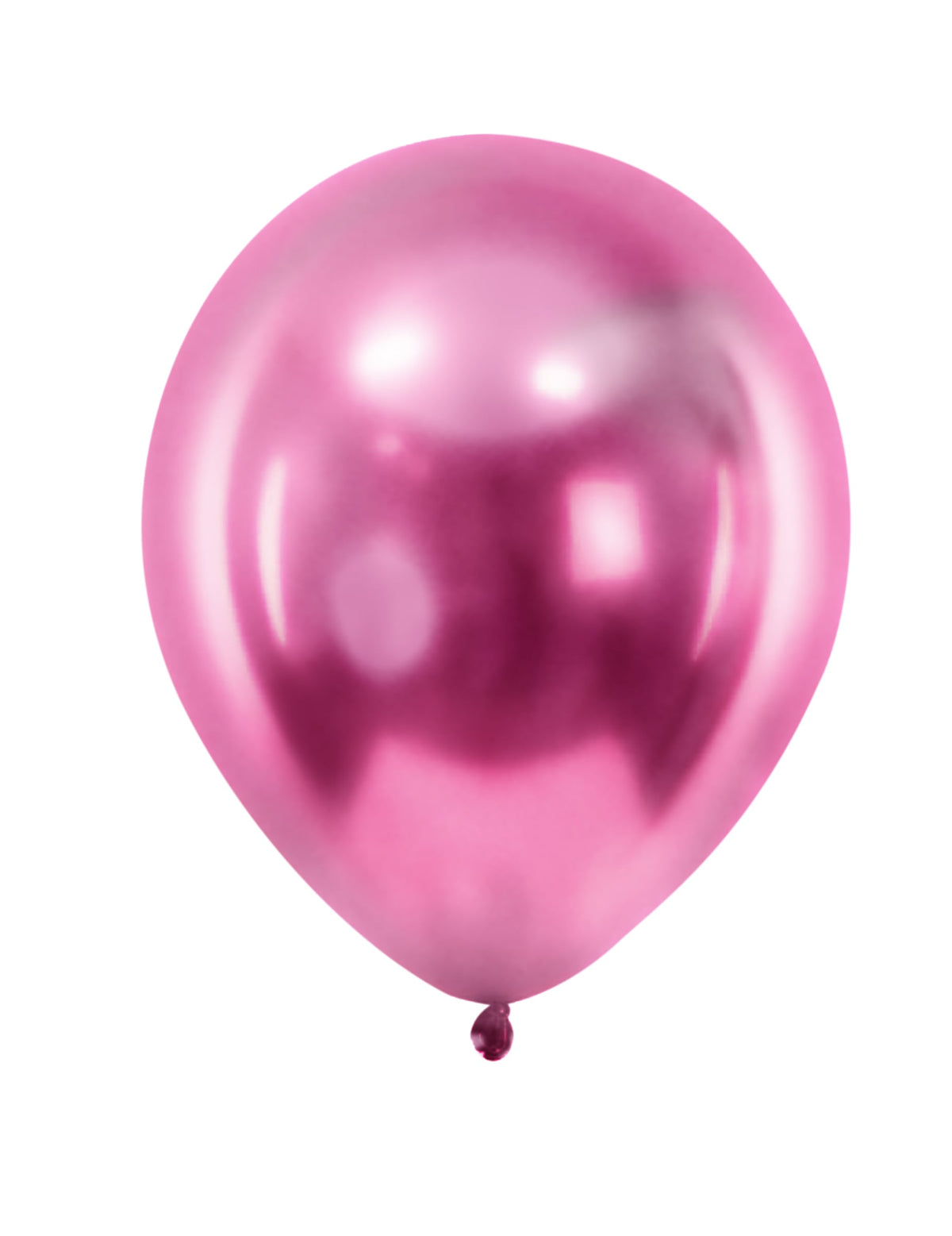 Mini ballons latex métallisés pour fête fuchsia
