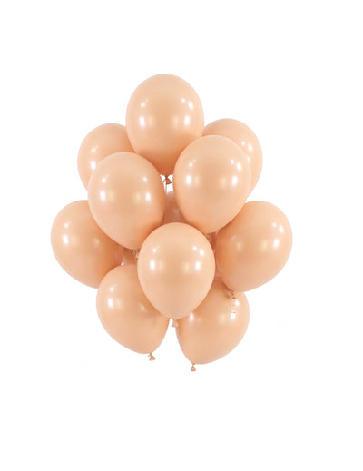 100 mini baloane din latex piersică 13 cm decorațiuni pastelate pentru petreceri