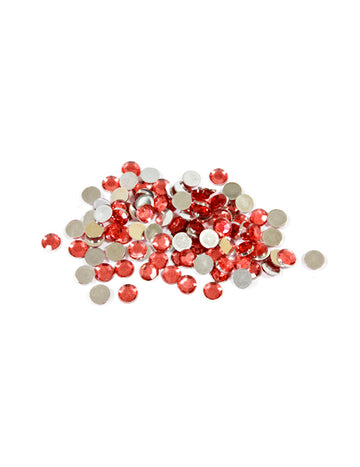 100 de confetti mici de masă rotundă roșie 0,6 cm