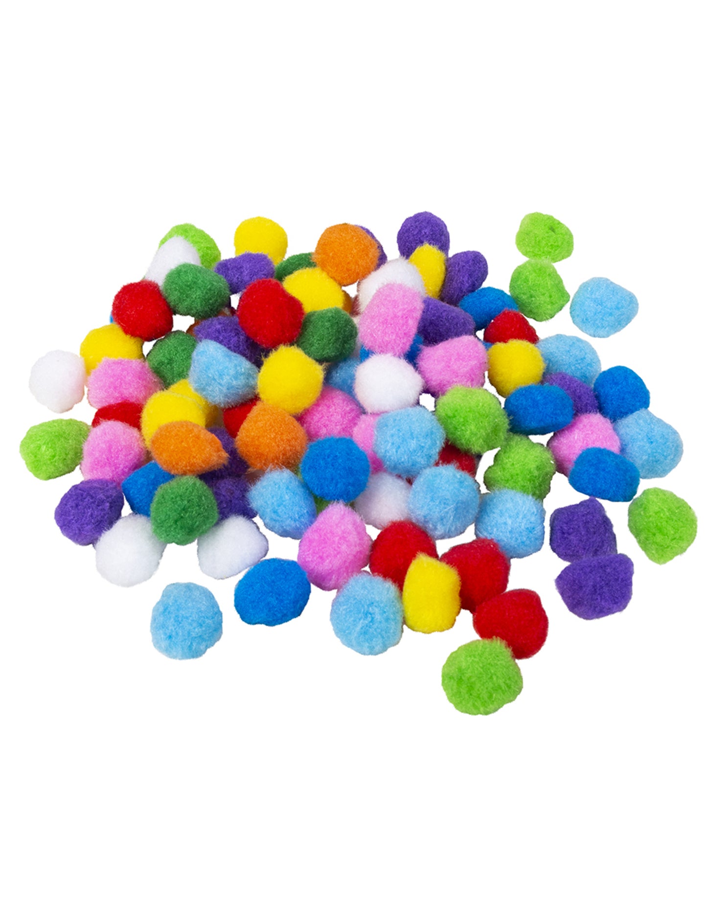 100 pompoane multicolore 2 cm pentru decorațiuni de petrecere