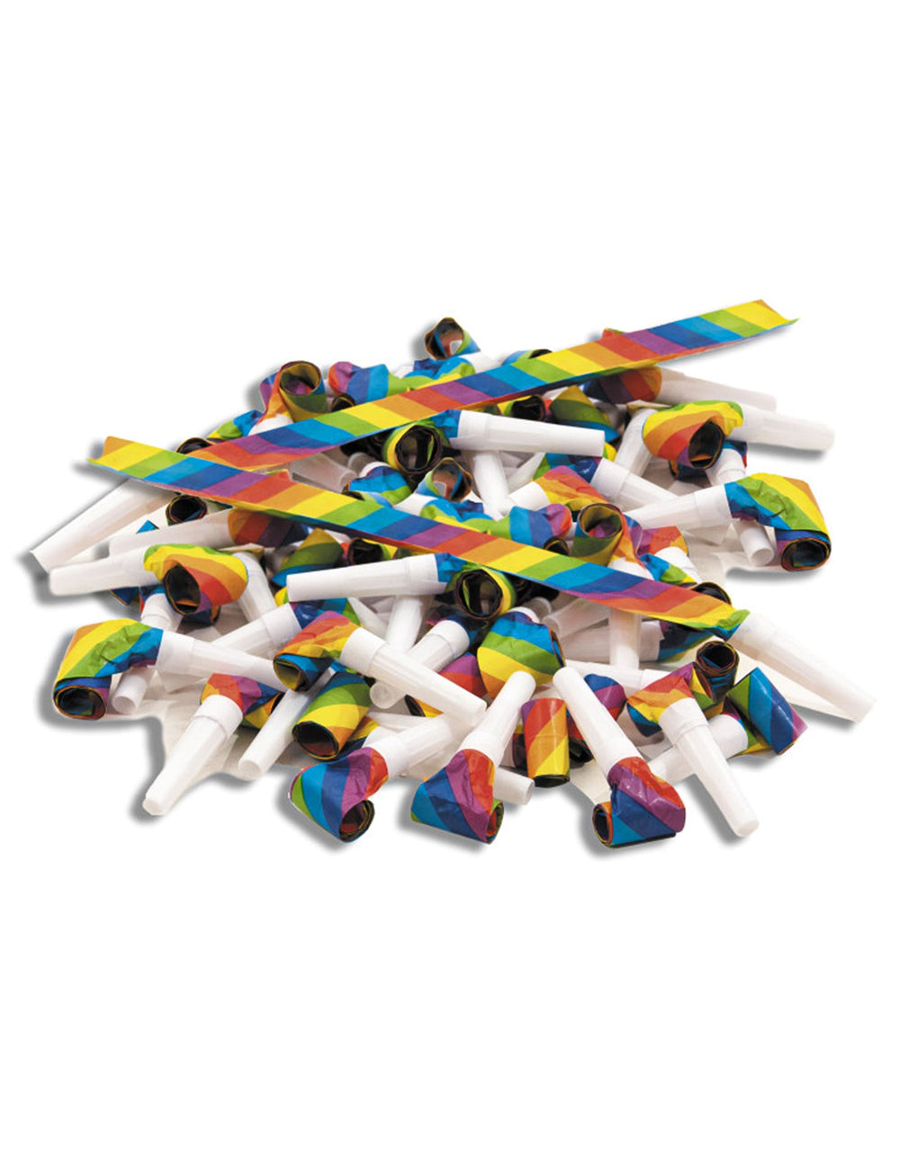 Sans-gênes multicolores pour fête lot de 100 à rayures arc-en-ciel