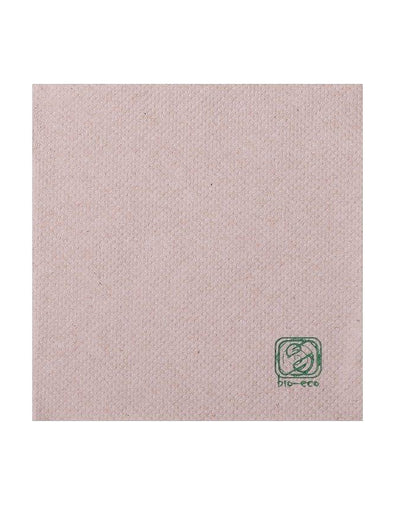 100 șervețele de cocktail din vată reciclată, 20 x 20 cm cm compostabil