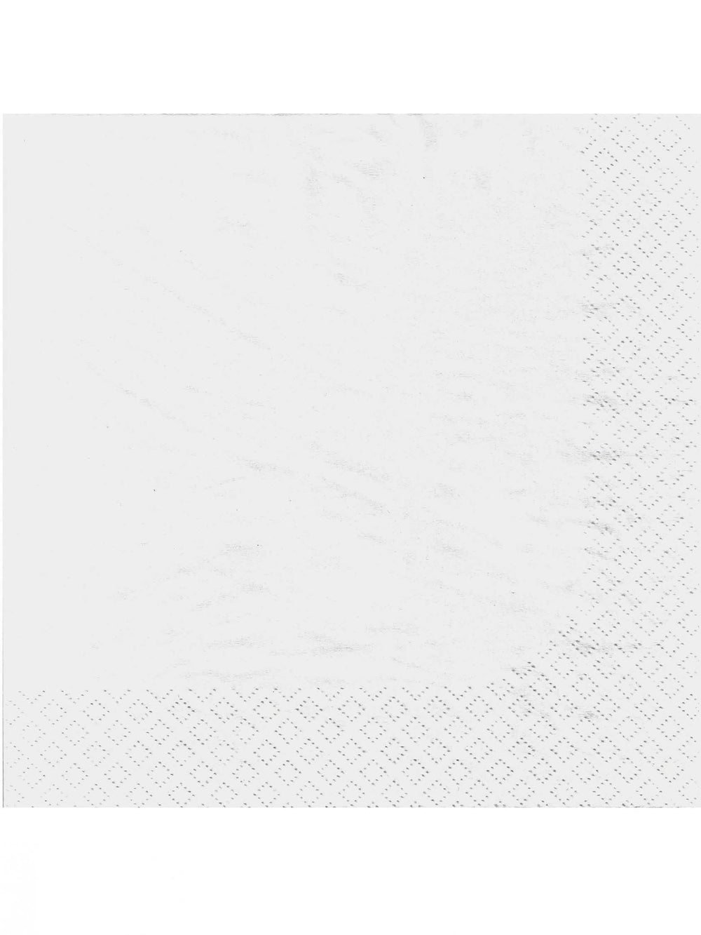 Serviettes en papier pour fête blanches avec bordure gaufrée