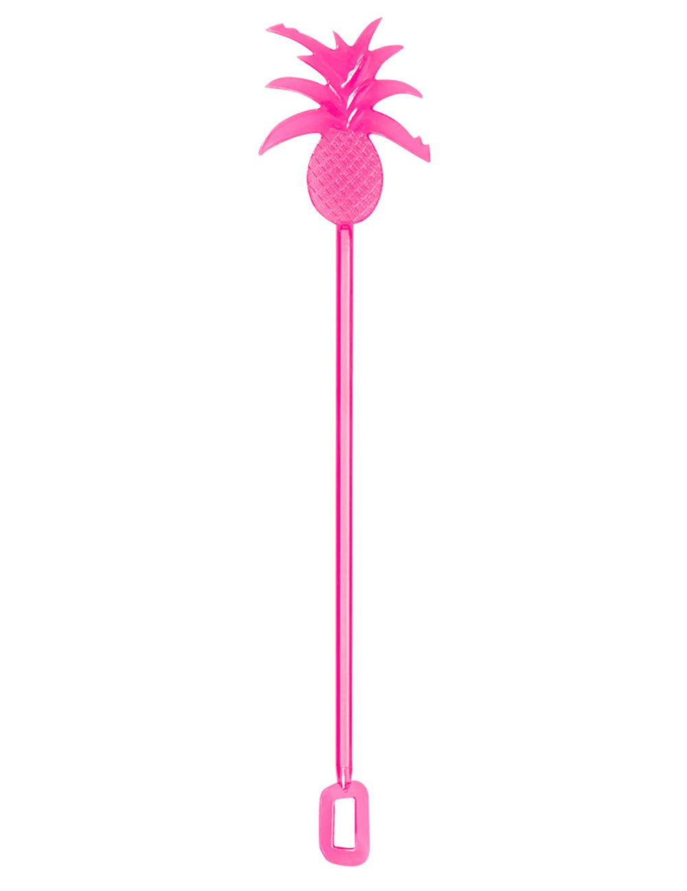 Agitateur à cocktail ananas pour fête rose