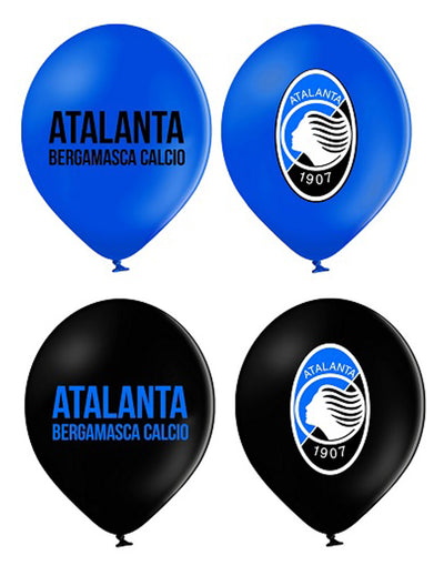 12 baloane din latex Atalanta™ albastre și negre 30 cm