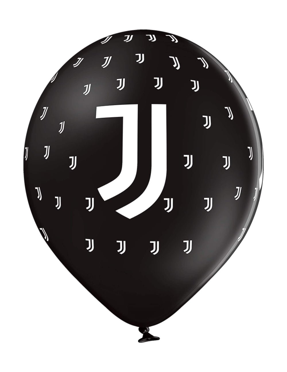 Balon negru imprimat cu baloane din latex Juventus pentru petrecere