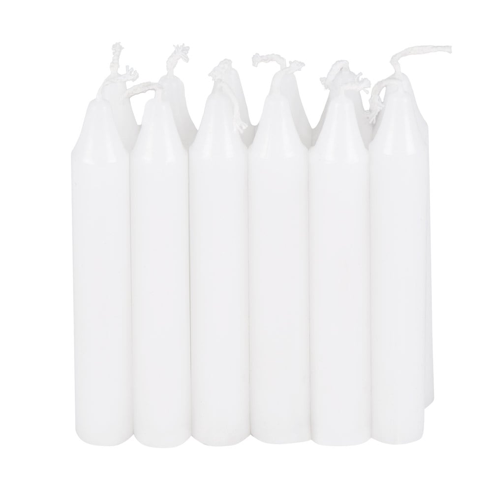 Gros plan du lot de 12 bougies pour lampions