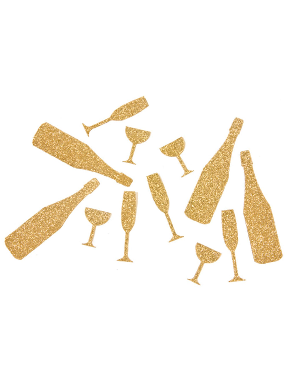 confetti de masă champagne pentru petrecere aurii cu sclipici