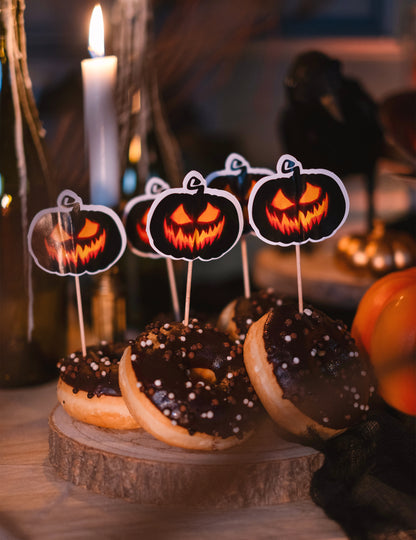 12 vârfuri terifiante de dovleac 12 cm