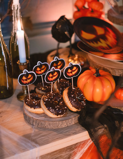 12 vârfuri terifiante de dovleac 12 cm