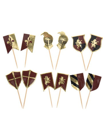 12 Recto Verso Knights 7-8 cm Vârfuri