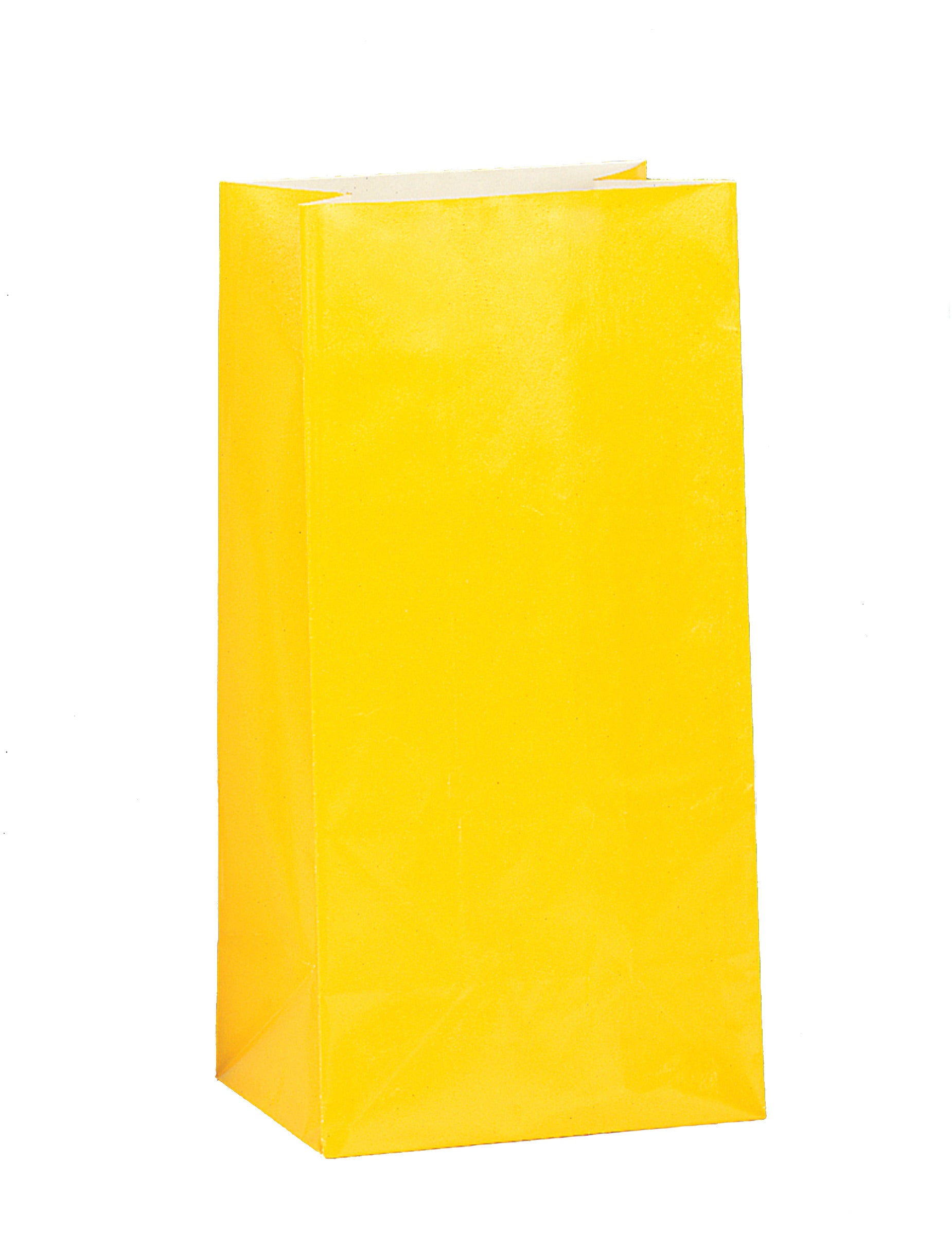 Sacs à cadeaux en papier pour anniversaire jaune