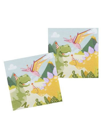 12 servetele din hartie Dino Party 33 x 33 cm