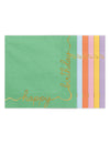 12 Serviettes en papier Happy Birthday pastel et or 33 × 33 cm