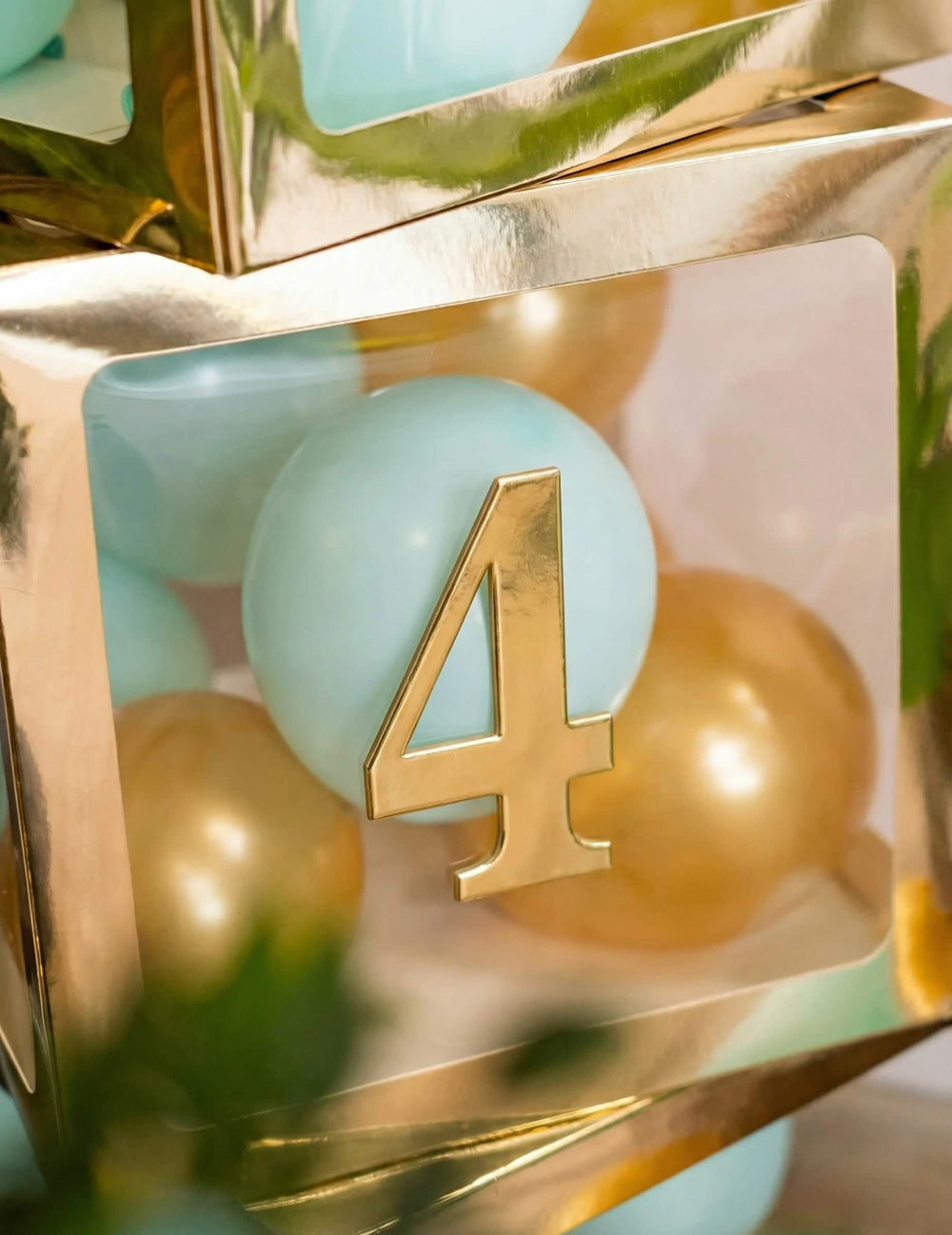 Stickere adezive cu cifre pentru aniversare, pentru decorarea petrecerii auriu