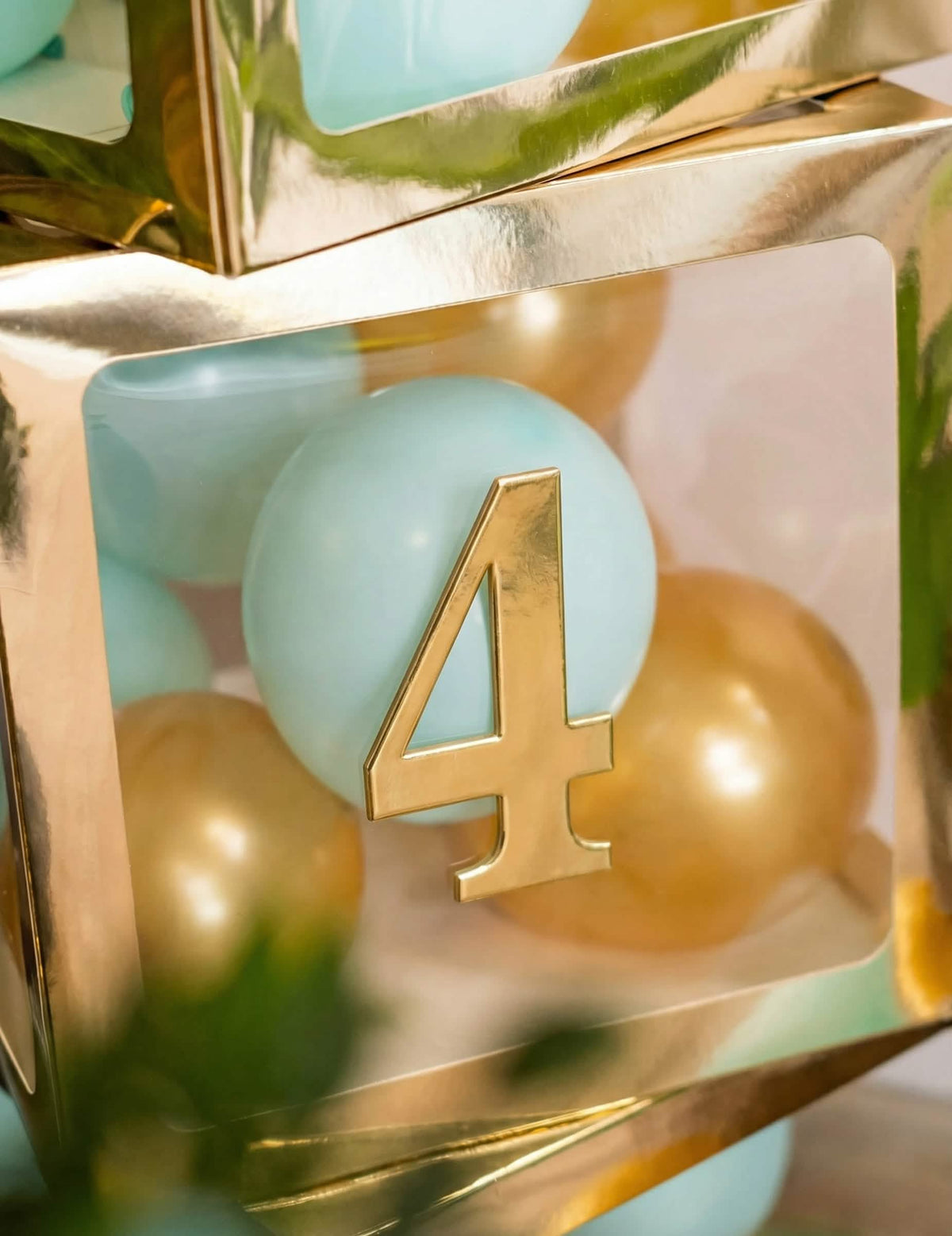 Stickere adezive cu cifre pentru aniversare, pentru decorarea petrecerii auriu