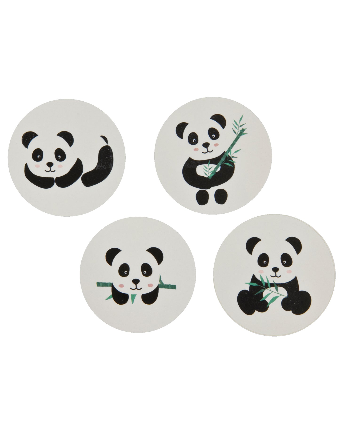12 autocolante cu panda 4 cm autocolante rotunde