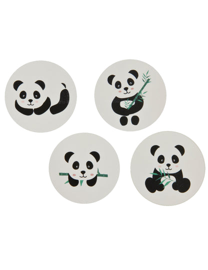 12 autocolante cu panda 4 cm autocolante rotunde
