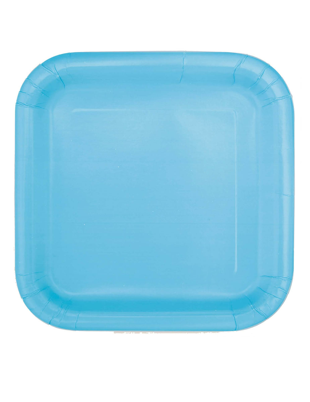 farfurii pătrate din carton pentru baby shower albastru pastel