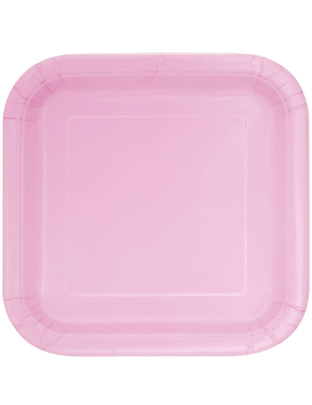 farfurii pătrate din carton, pastel pentru petrecere roz deschis