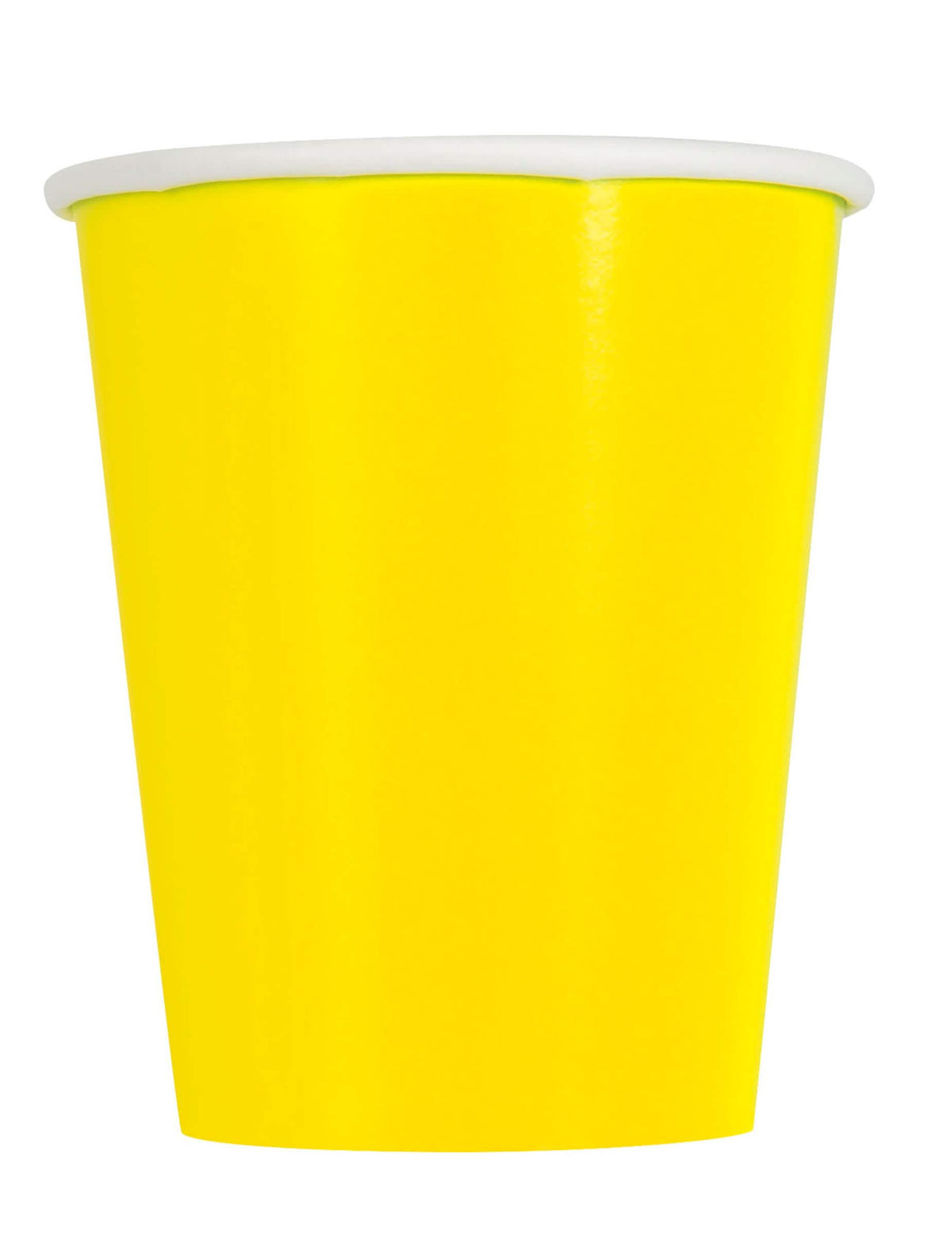 Pahare din carton pentru petrecere galbene