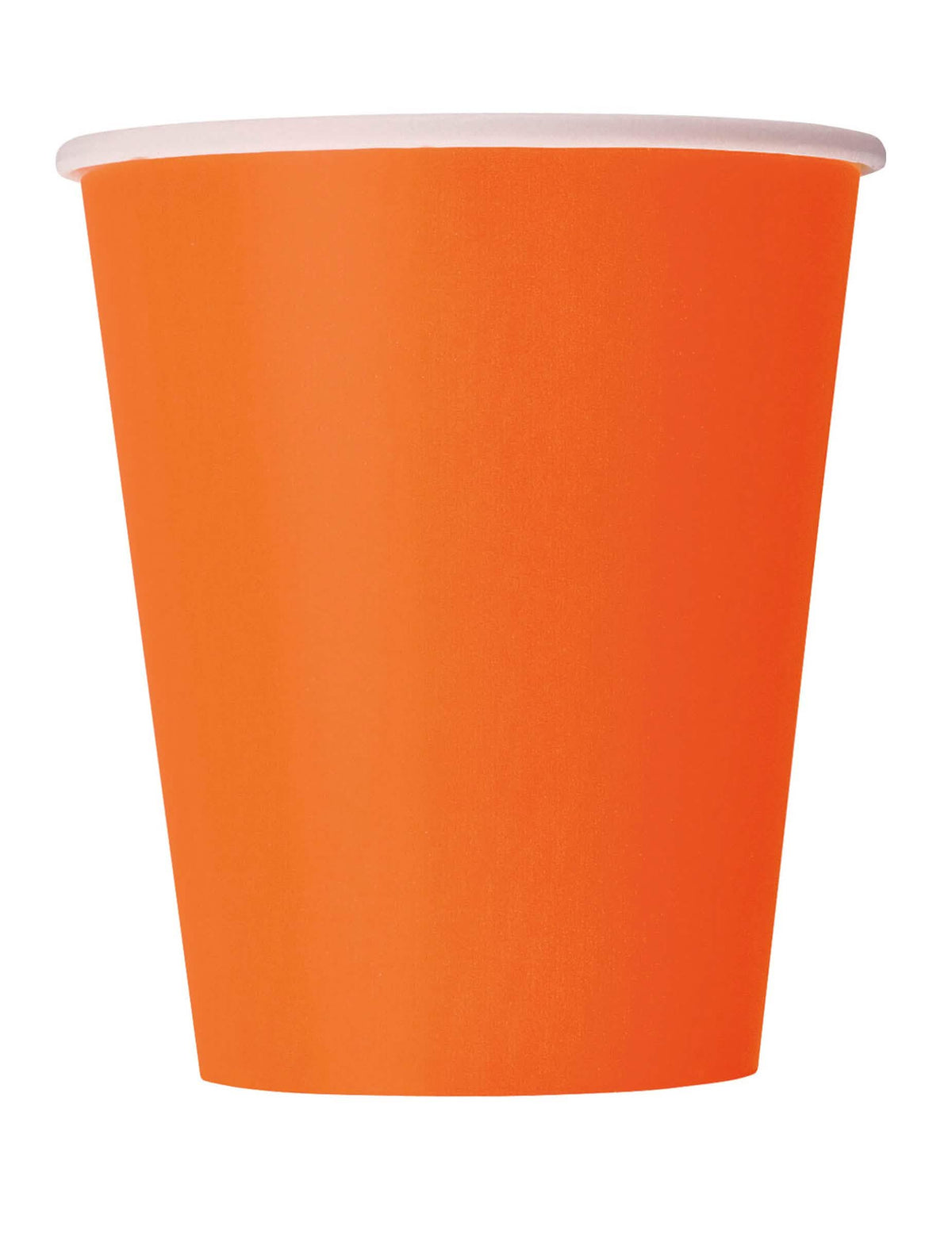 Pahare din carton portocaliu pentru petrecere 266 ml
