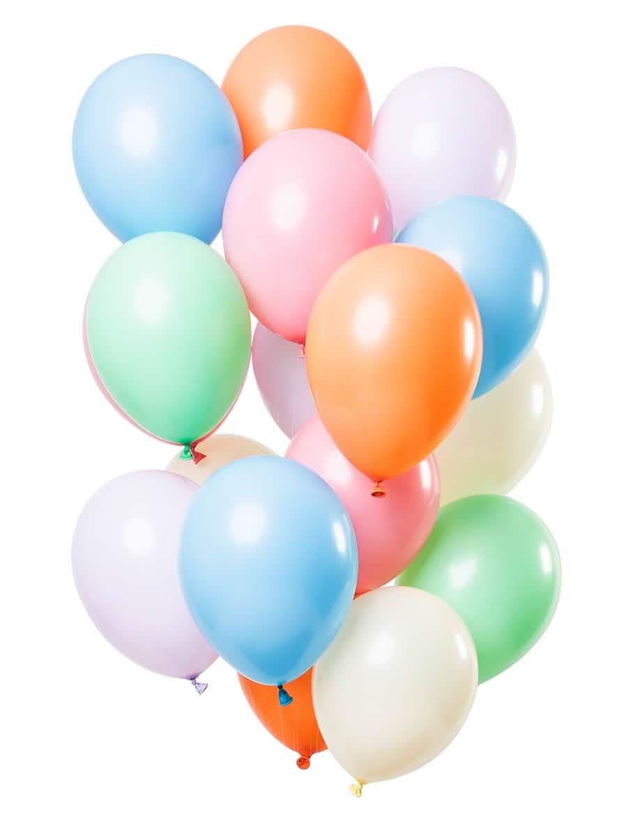 baloane din latex pastel pentru petrecere multicolor