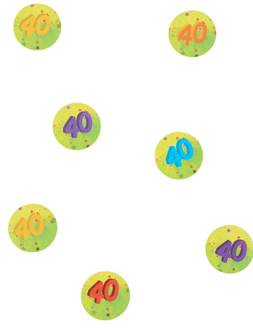 150 confetti de masă 40 de ani