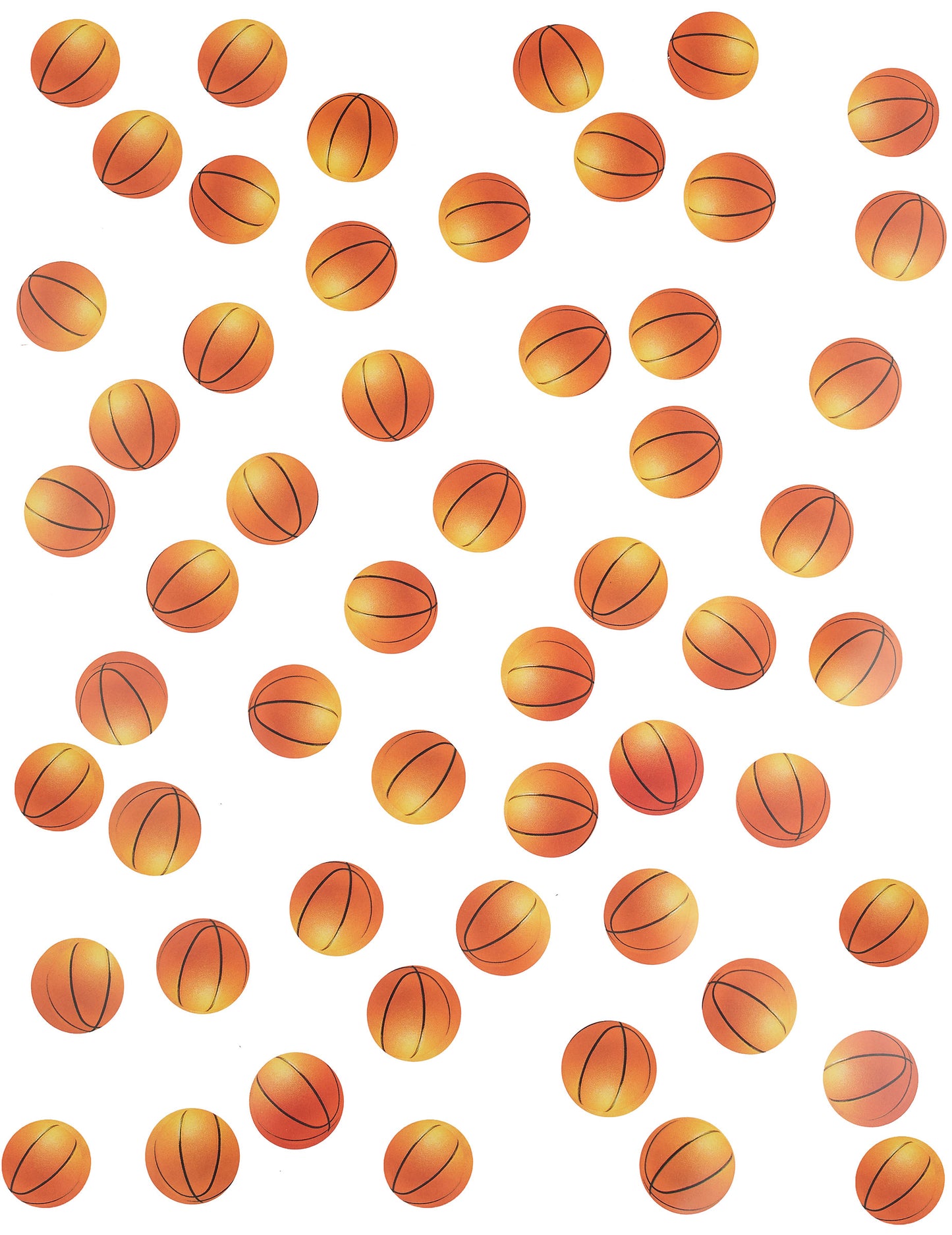 150 de baloane de baschet confetti de masă