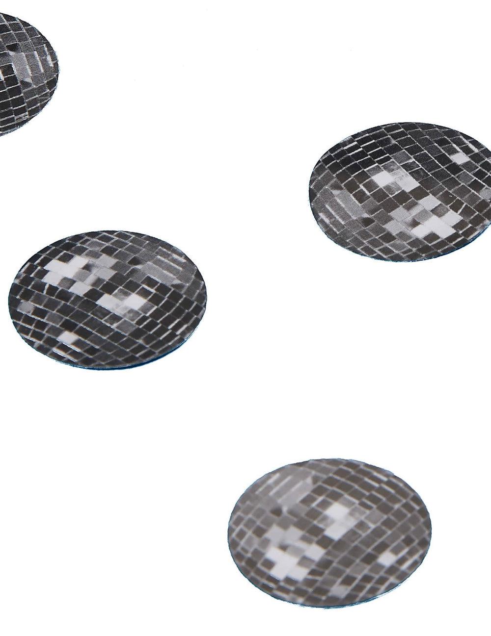 150 confetti de masă bilă disco pentru petrecere argintii