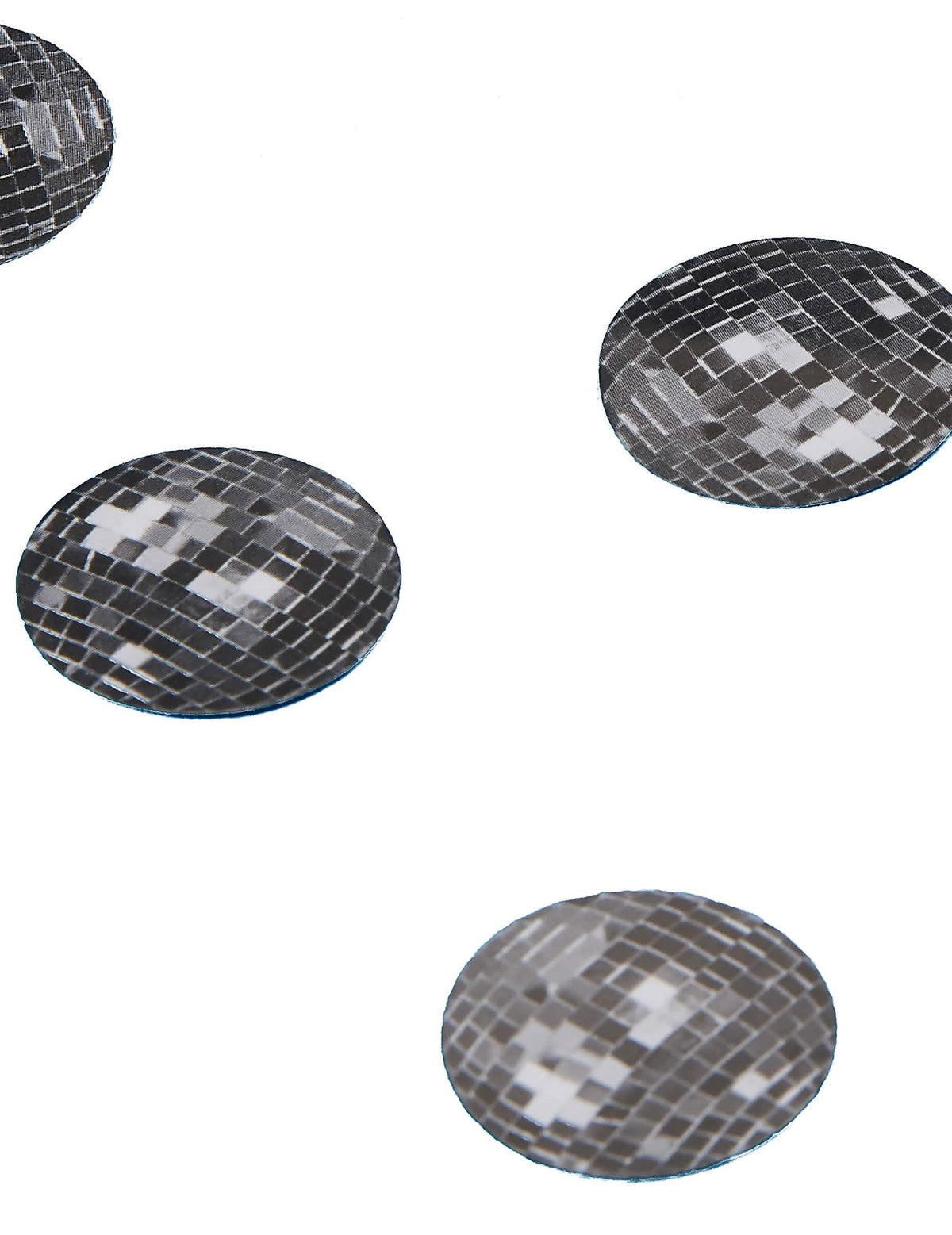 150 confetti de masă bilă disco pentru petrecere argintii