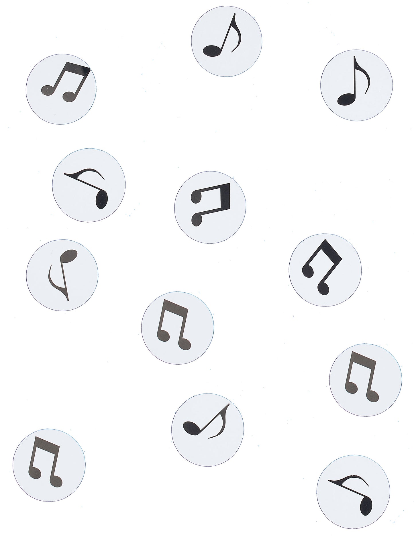 150 de notă de muzică confettă de masă