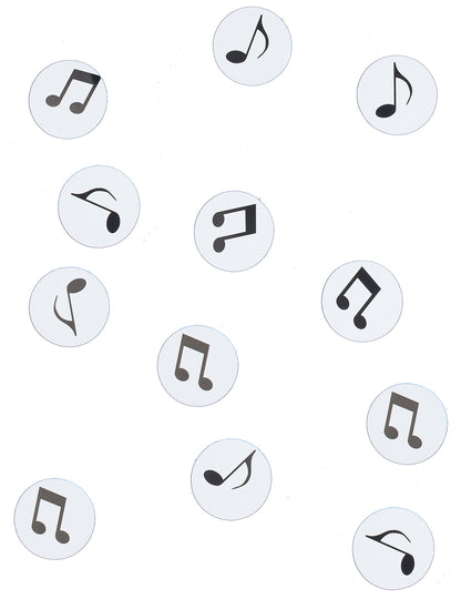 150 de notă de muzică confettă de masă