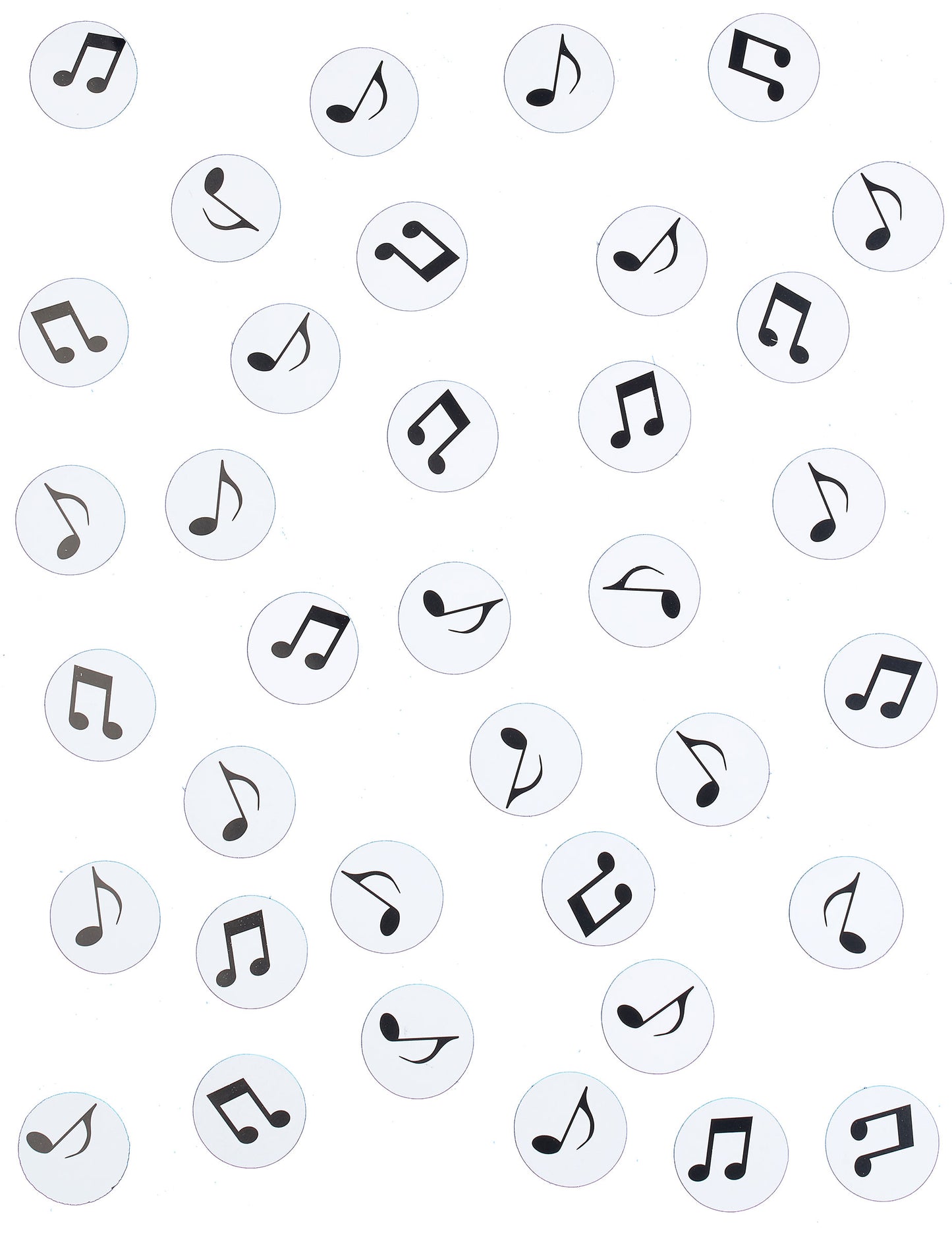 150 de notă de muzică confettă de masă