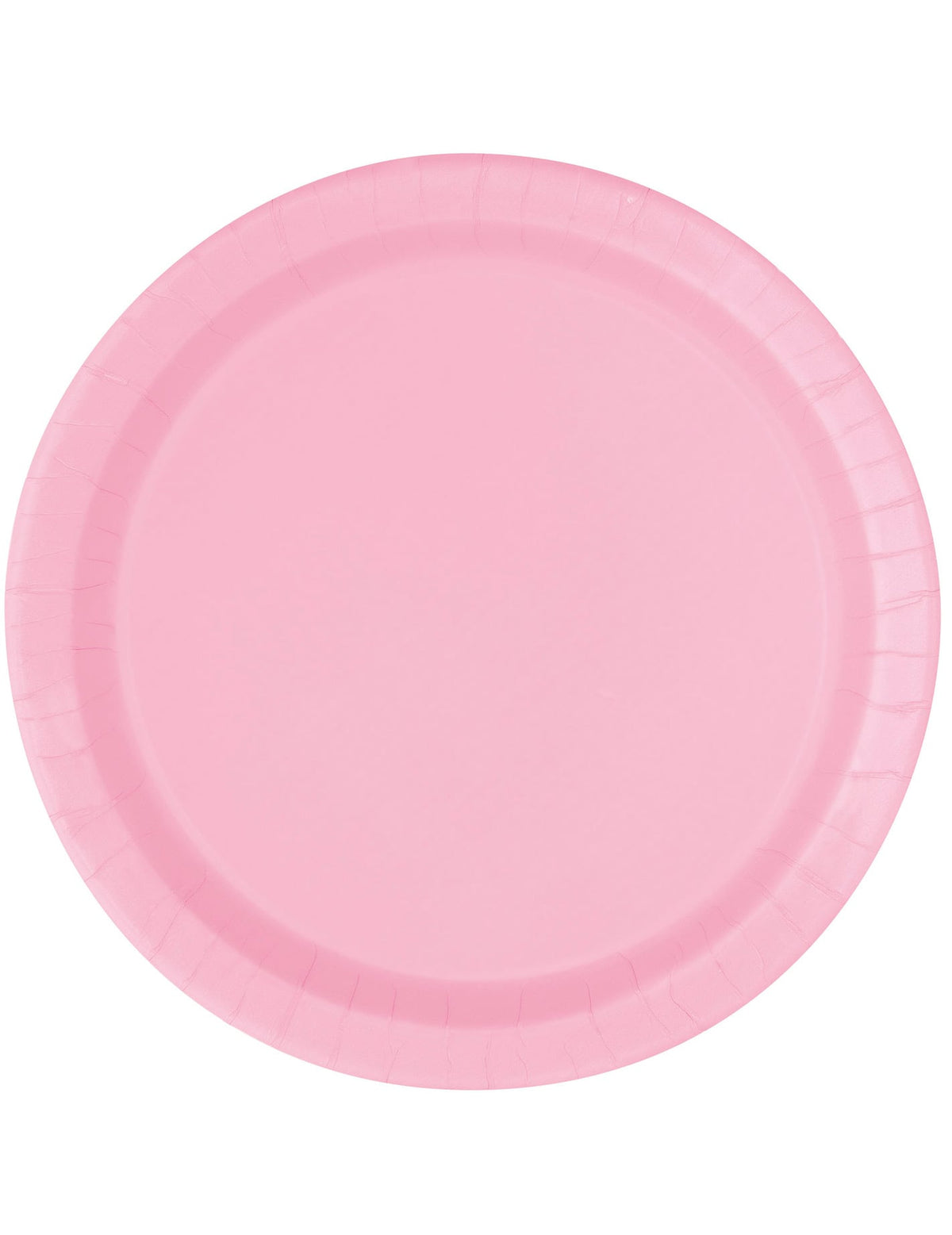 Assiettes en carton rose clair