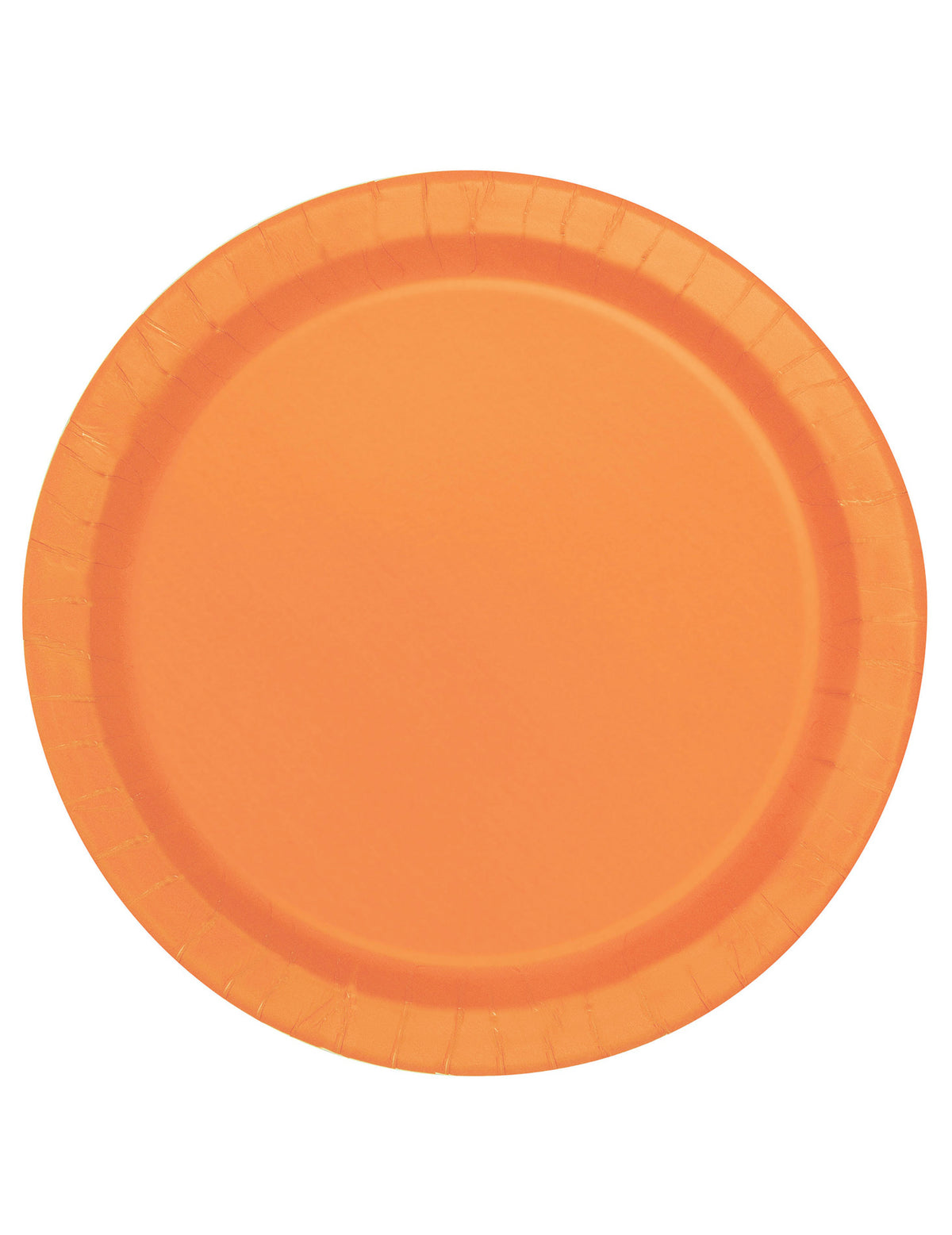 Assiettes en carton orange pour fête orange