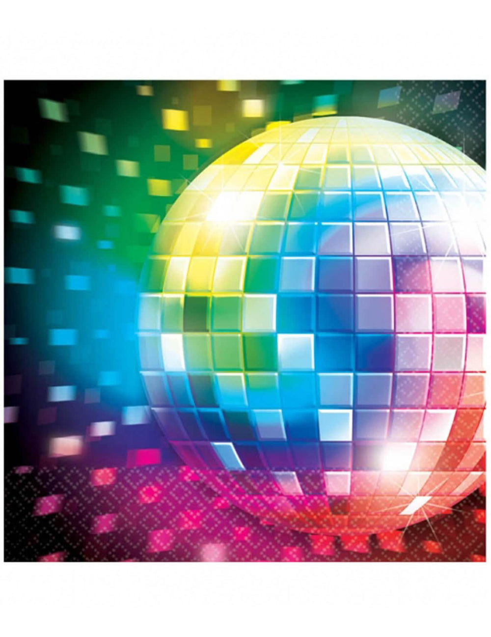 șervețele de hârtie disco minge cu oglinzi pentru petrecere anii 70 multicolore