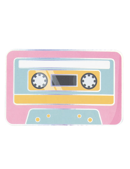 Serviettes en papier cassettes rétro années 90 pour fête rose bleu et jaune