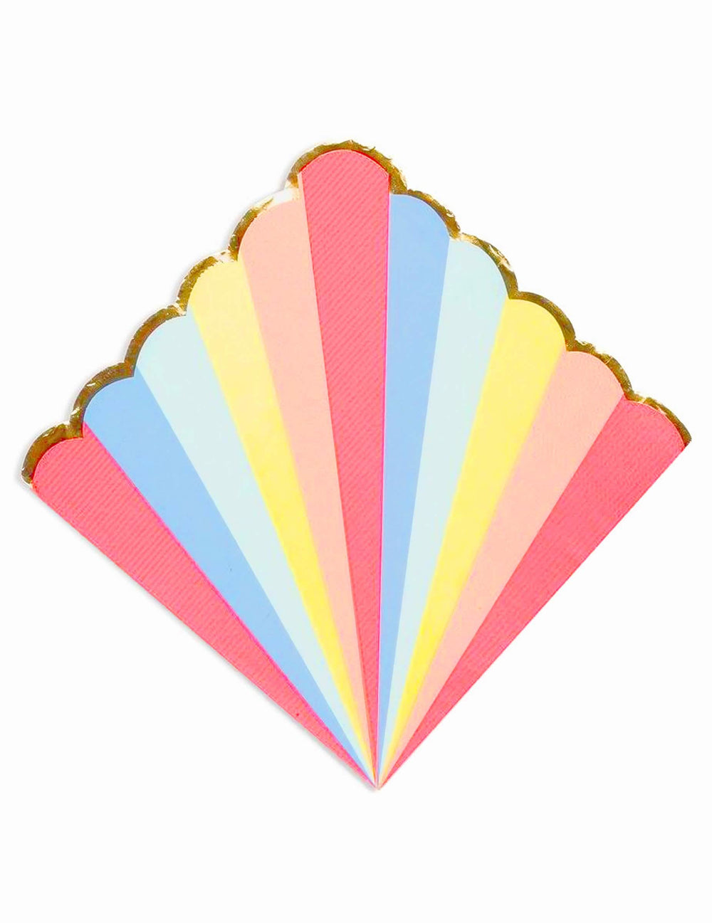 șervețele de hârtie festonate Berlingot pentru petrecere pastel și aurire